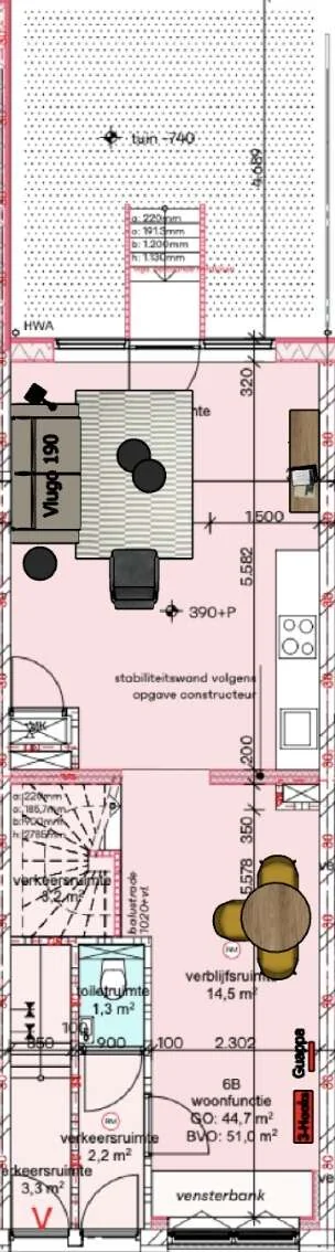 Foto van de Appartement gelegen aan de Tamboerstraat in Rotterdam