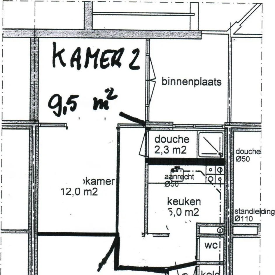 Foto van de Kamer gelegen aan de Statensingel in Maastricht