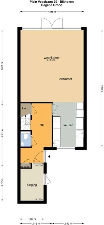 Foto van de Appartement gelegen aan de Plein Vogelzang in Bilthoven