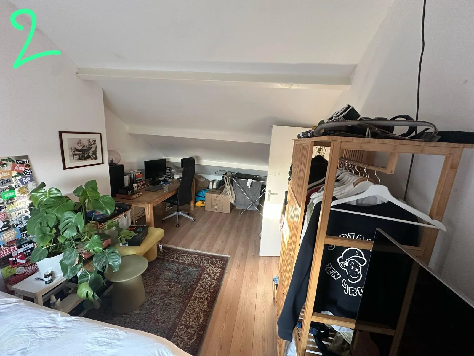 Foto van de Kamer gelegen aan de Waalstraat in Amsterdam