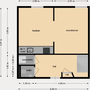 Foto van de Appartement gelegen aan de Kruisvaardersstraat in Tilburg