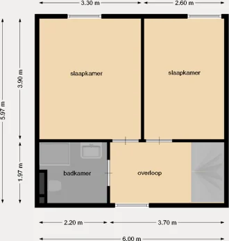 Foto van de Appartement gelegen aan de Kruisvaardersstraat in Tilburg