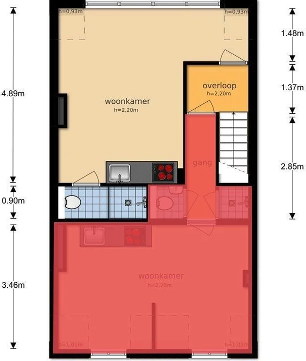 Foto van de Studio gelegen aan de Jan Pieterszoon Coenstraat in Utrecht