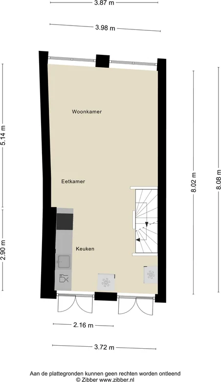 Foto van de Appartement gelegen aan de Sint Jacobstraat in Maastricht