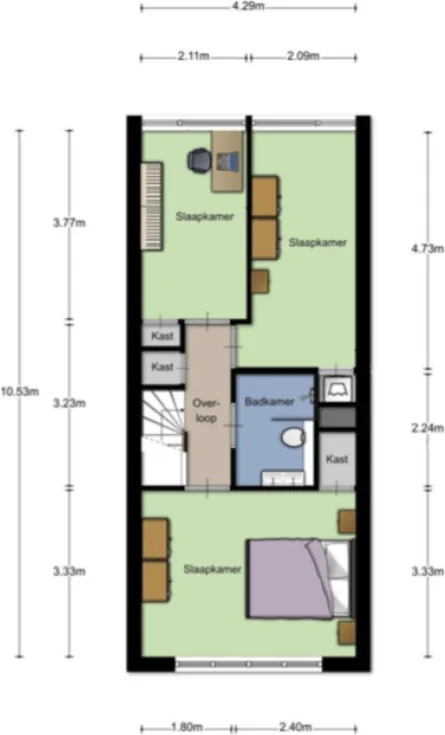 Foto van de Appartement gelegen aan de F. Zernikestraat in Hengelo