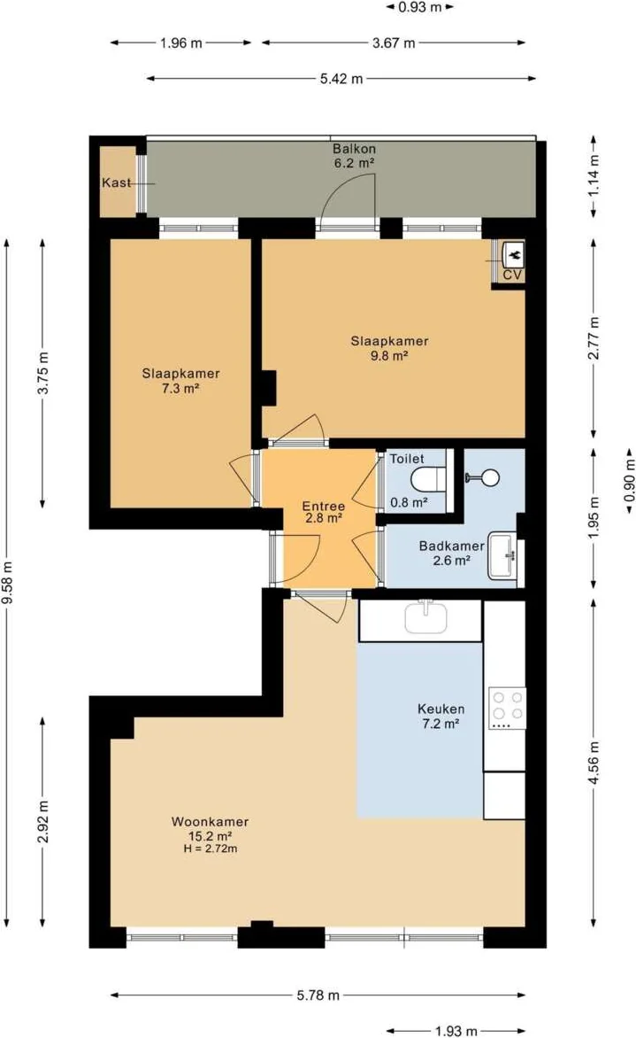 Foto van de Appartement gelegen aan de Marco Polostraat in Amsterdam