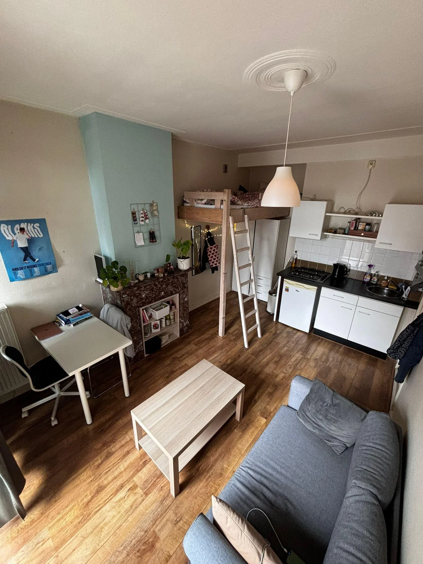 Foto van de Kamer gelegen aan de Van Hamelstraat in Groningen