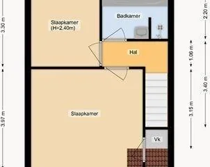 Foto van de Kamer gelegen aan de Merwedestraat in Utrecht
