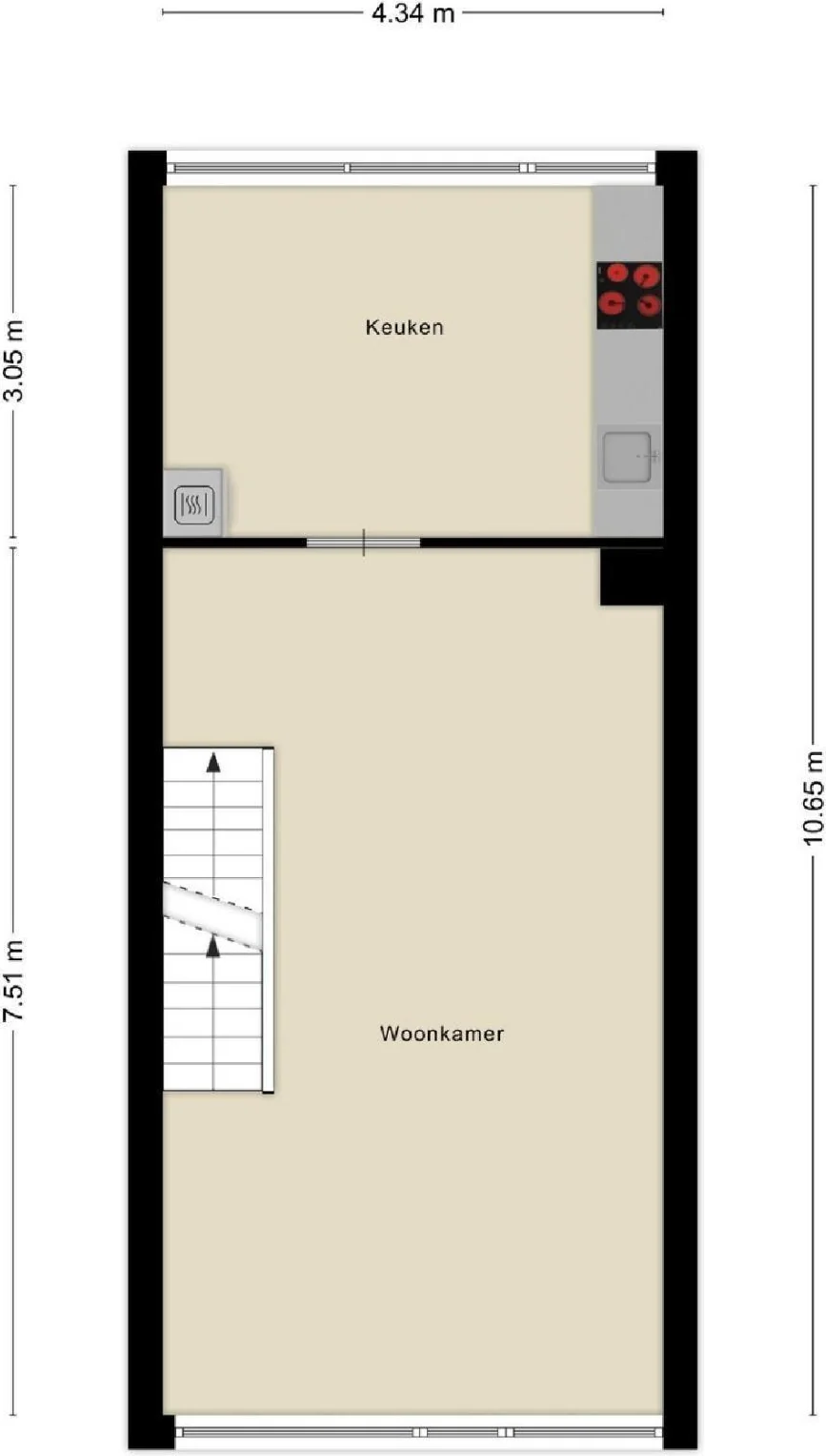 Foto van de Kamer gelegen aan de Humperdinckstraat in Tilburg