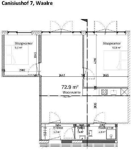 Foto van de Appartement gelegen aan de Canisiushof in Waalre