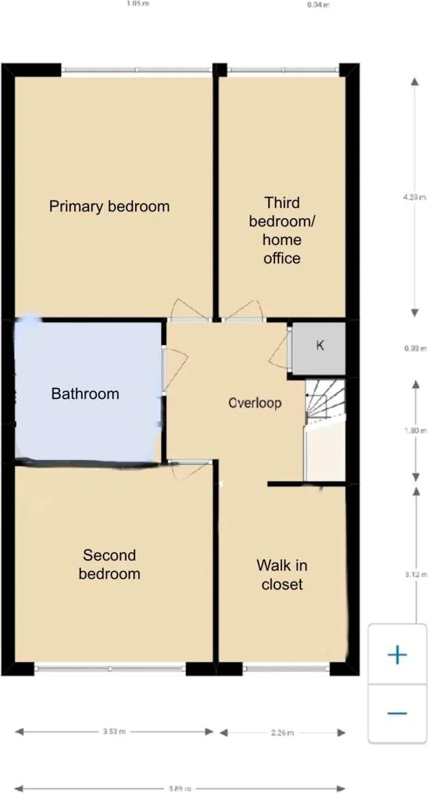 Foto van de Appartement gelegen aan de Straat van Gibraltar in Amstelveen