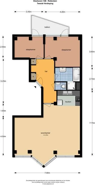Foto van de Appartement gelegen aan de Glashaven in Rotterdam