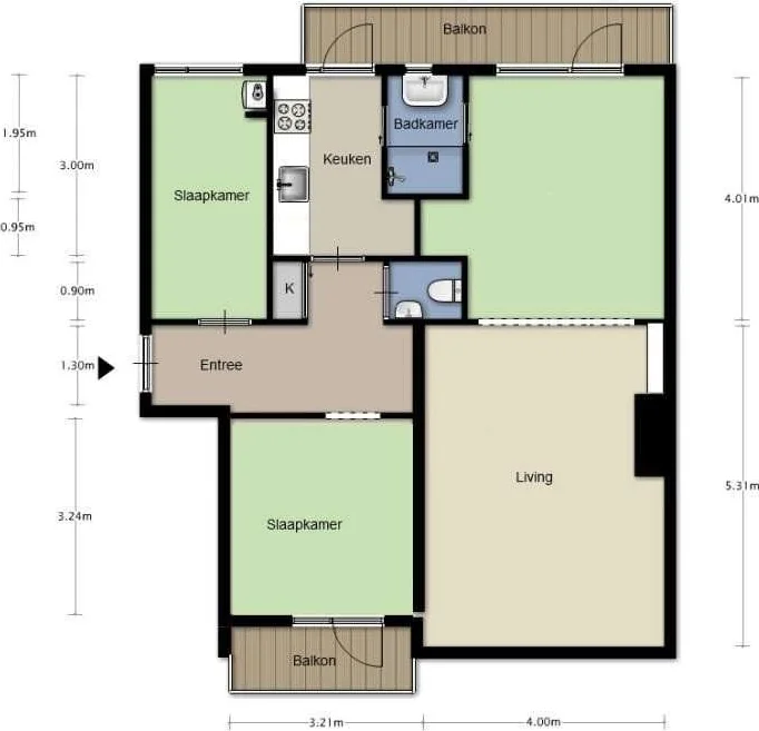 Foto van de Appartement gelegen aan de Hertog Jan I Laan in Eindhoven