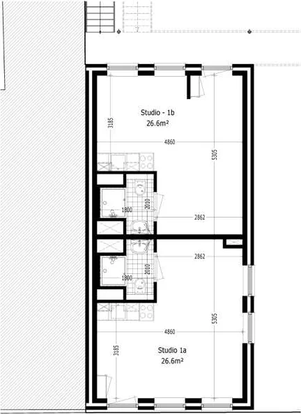 Foto van de Appartement gelegen aan de Willemstraat in Roosendaal