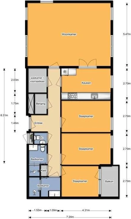Foto van de Appartement gelegen aan de Gevers Deynootweg in Den Haag