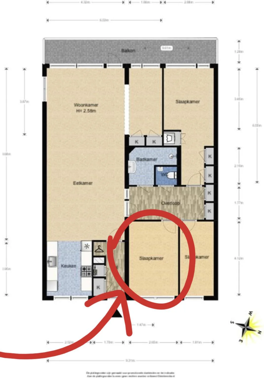 Foto van de Kamer gelegen aan de Steenvoordelaan in Rijswijk
