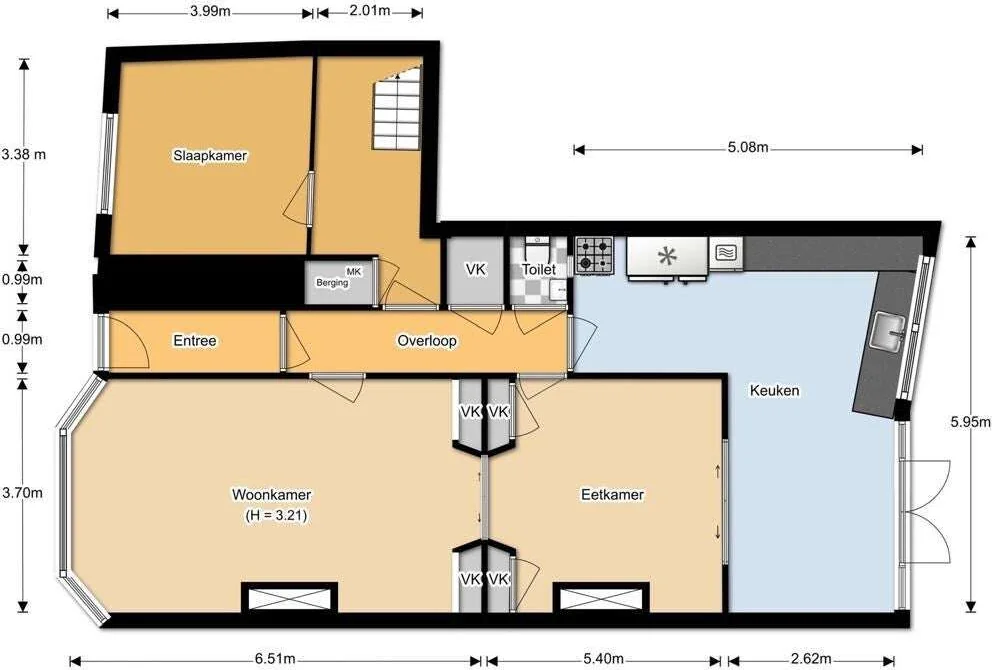 Foto van de Appartement gelegen aan de Suezkade in Den Haag