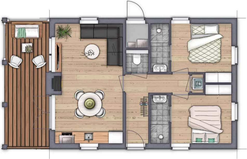 Foto van de Appartement gelegen aan de Duinweg in Noordwijk