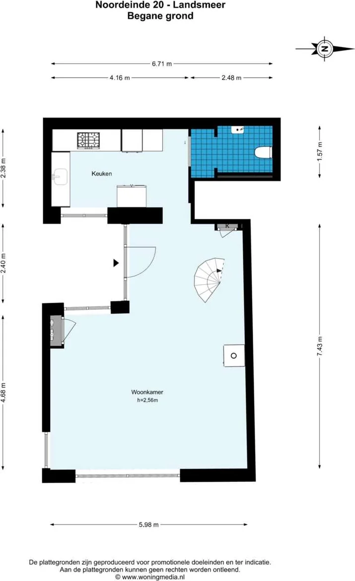 Foto van de Appartement gelegen aan de Noordeinde in Landsmeer