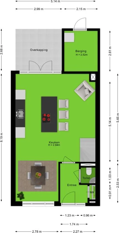 Foto van de Appartement gelegen aan de Kop van Genta in Breda