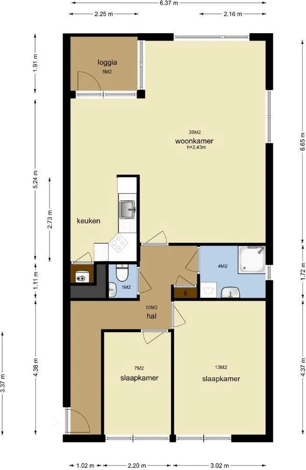 Foto van de Appartement gelegen aan de Aartsbisschop Romerostraat in Utrecht