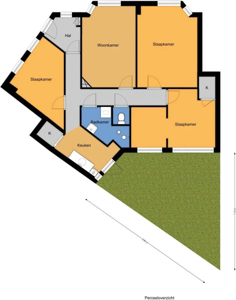 Foto van de Appartement gelegen aan de Caspar Fagelstraat in Delft