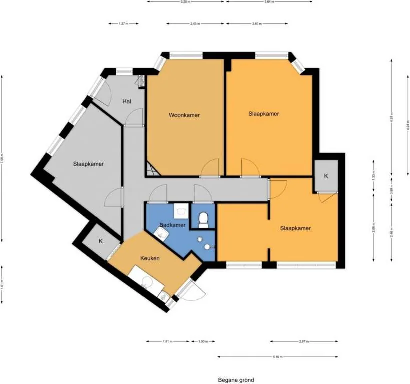 Foto van de Appartement gelegen aan de Caspar Fagelstraat in Delft