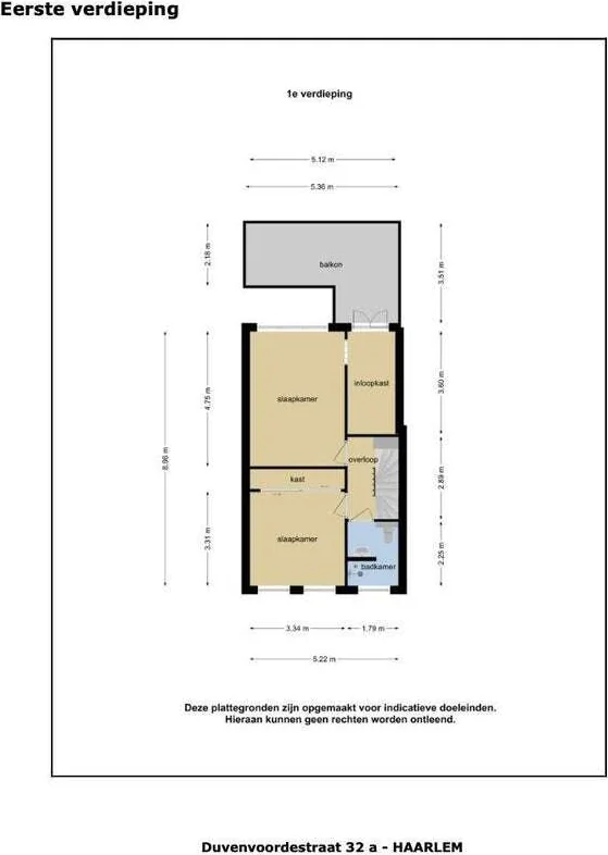 Foto van de Appartement gelegen aan de Duvenvoordestraat in Haarlem
