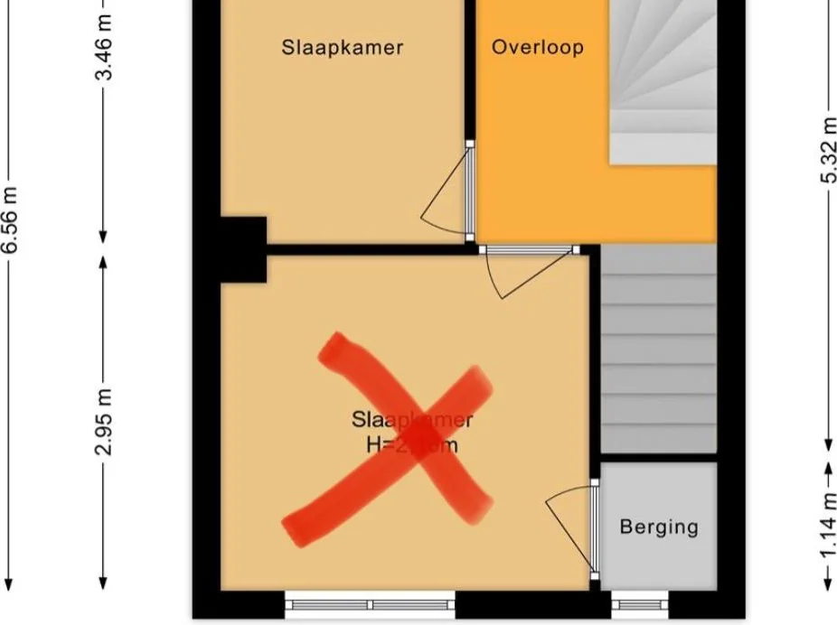 Foto van de Kamer gelegen aan de Nicolaas Beetsstraat in Tilburg