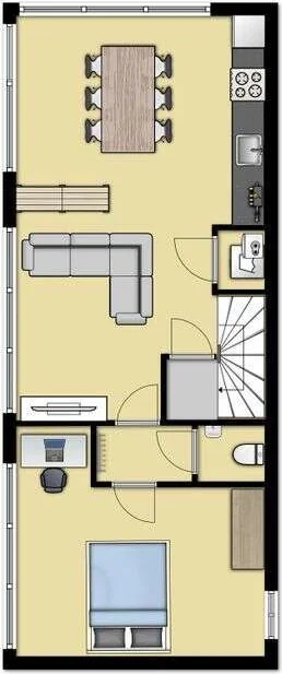 Foto van de Appartement gelegen aan de Insulindestraat in Rotterdam