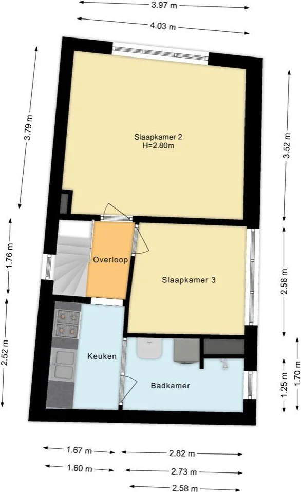 Foto van de Appartement gelegen aan de Madioenstraat in Utrecht