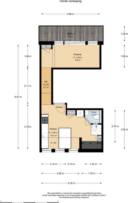 Foto van de Appartement gelegen aan de Europaplein in Amsterdam