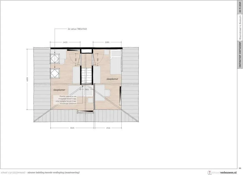 Foto van de Appartement gelegen aan de Bisonstraat in Bussum