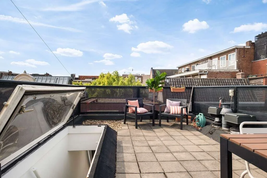 Foto van de Appartement gelegen aan de Tweede Looiersdwarsstraat in Amsterdam