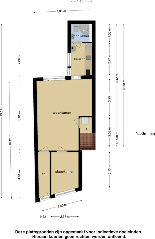 Foto van de Appartement gelegen aan de Sophiastraat in Leiden