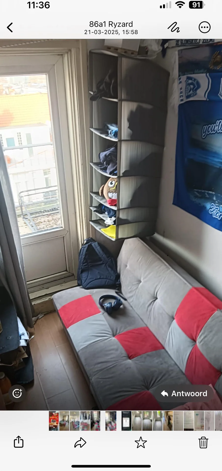 Foto van de Kamer gelegen aan de Rotterdamsedijk in Schiedam