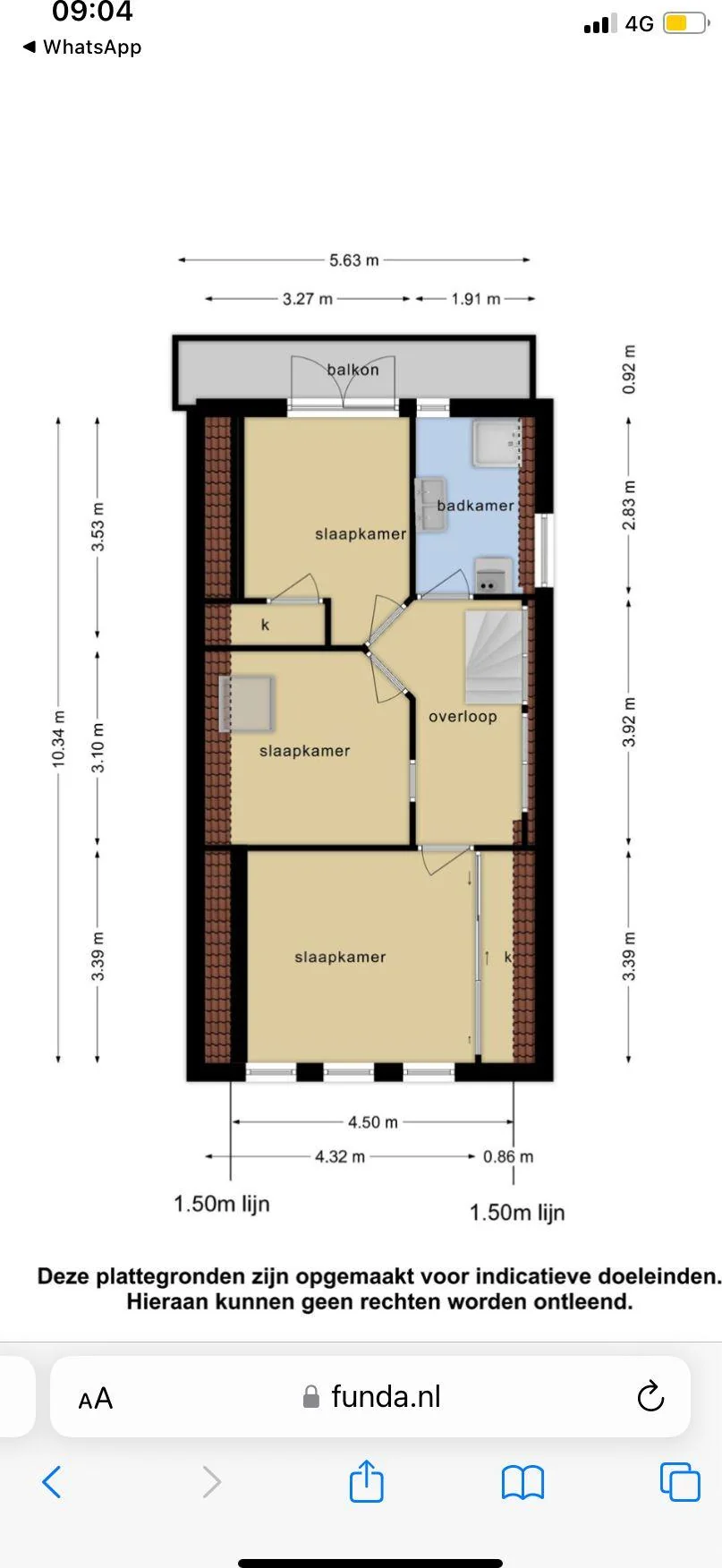 Foto van de Kamer gelegen aan de Hillevliet in Rotterdam