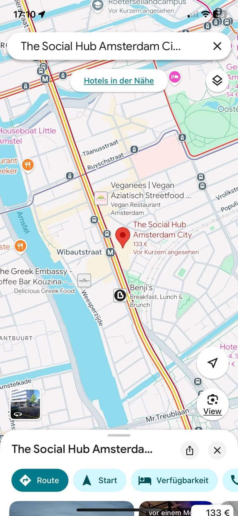 Foto van de Studio gelegen aan de Wibautstraat in Amsterdam