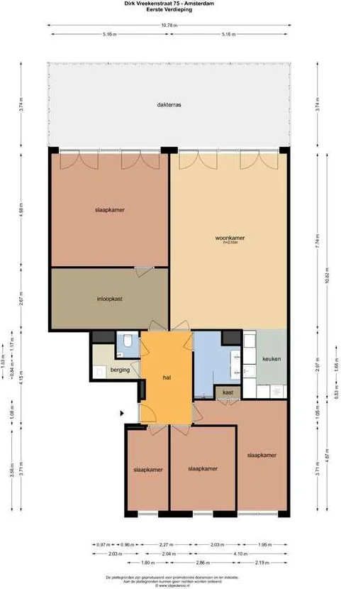 Foto van de Appartement gelegen aan de Dirk Vreekenstraat in Amsterdam