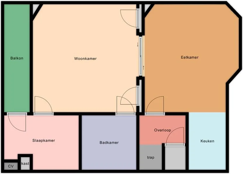 Foto van de Appartement gelegen aan de Johan de Wittlaan in Arnhem