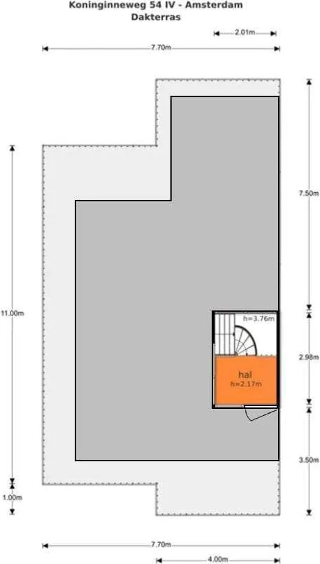 Foto van de Appartement gelegen aan de Koninginneweg in Amsterdam