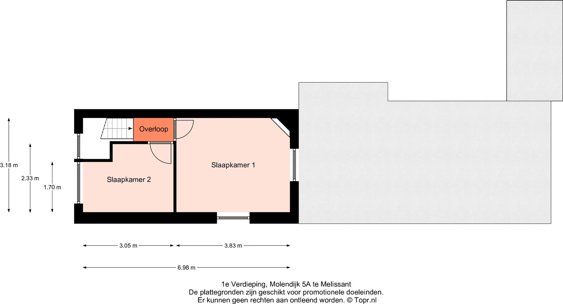 Foto van de Kamer gelegen aan de Molendijk in Melissant
