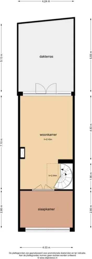 Foto van de Appartement gelegen aan de Bussumerstraat in Hilversum