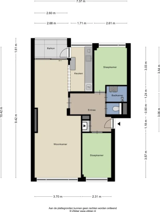 Foto van de Appartement gelegen aan de Bruijnings Ingenhoeslaan in Voorburg