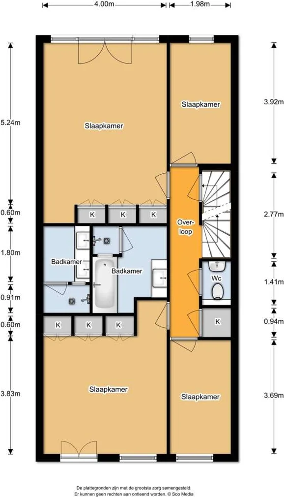 Foto van de Appartement gelegen aan de Linnaeusparkweg in Amsterdam
