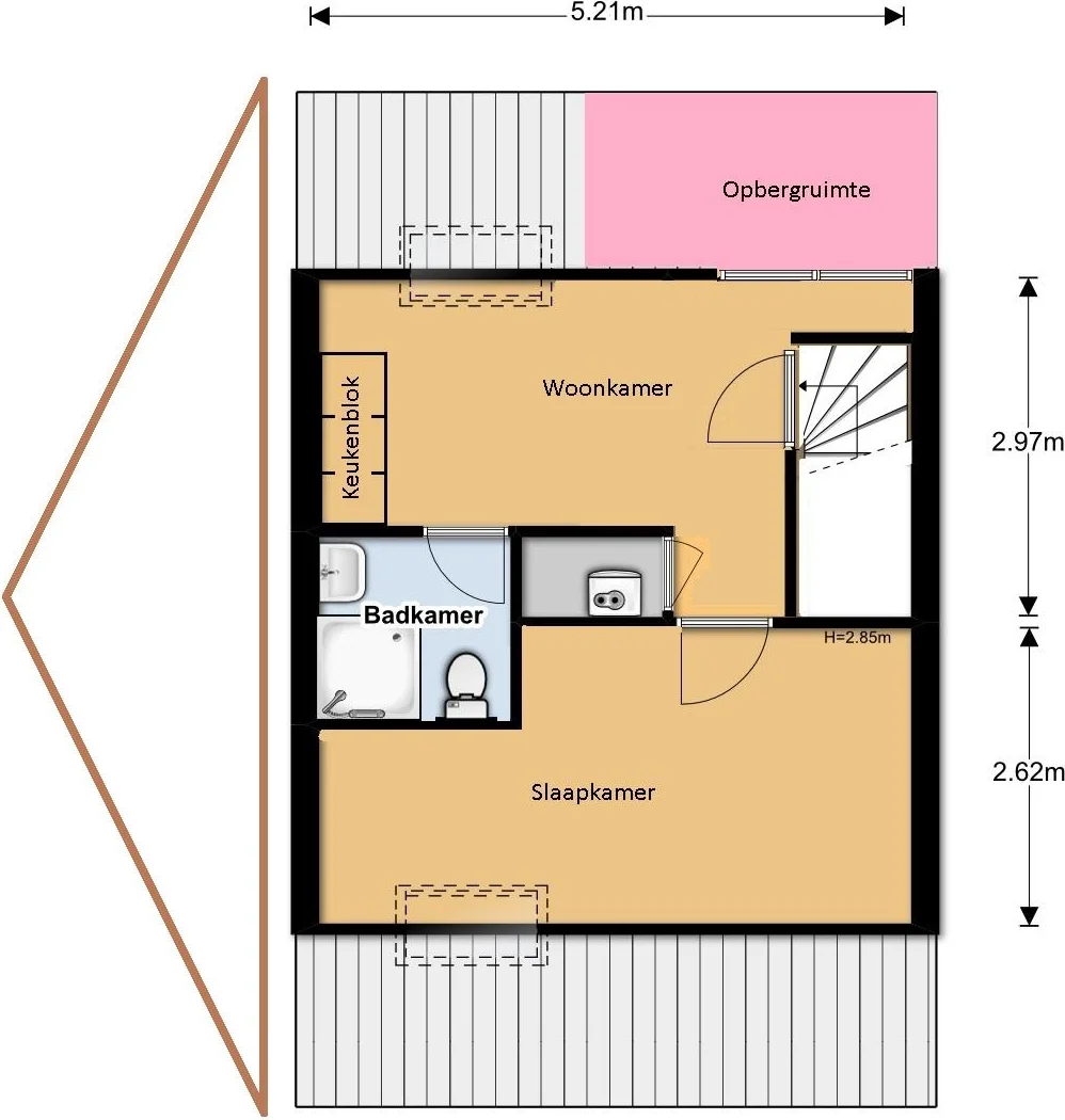 Foto van de Appartement gelegen aan de Landauerdrift in Nieuwegein