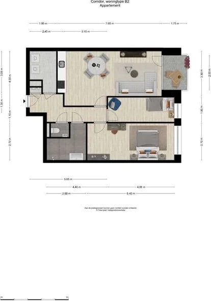 Foto van de Appartement gelegen aan de Tuinstraat in Veenendaal