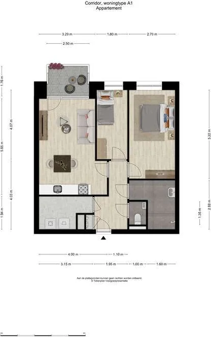 Foto van de Appartement gelegen aan de Tuinstraat in Veenendaal