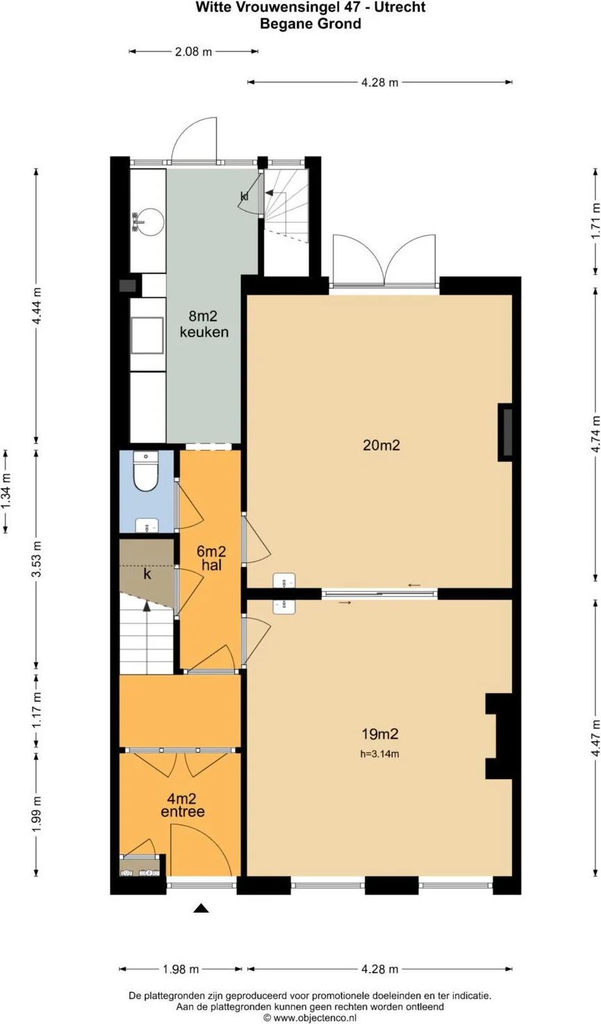 Foto van de Appartement gelegen aan de Wittevrouwensingel in Utrecht