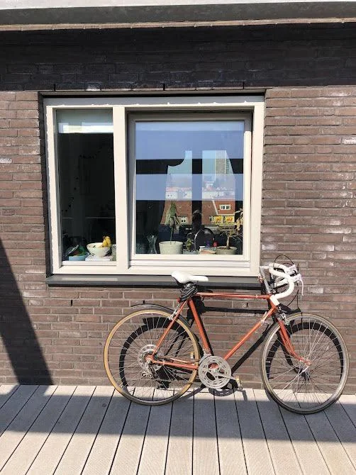 geblurde versie van de foto als achtergrond